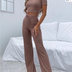 White Fox Adore You Ribbed Pants